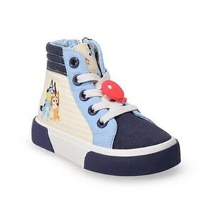 Bluey Kids High-Top Sneakers - Blue,Yellow and White Toddler size 5